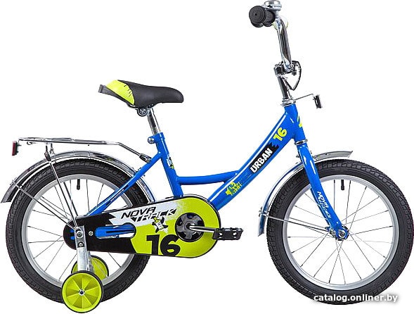 

Детский велосипед Novatrack Urban 16 (синий/желтый, 2019)
