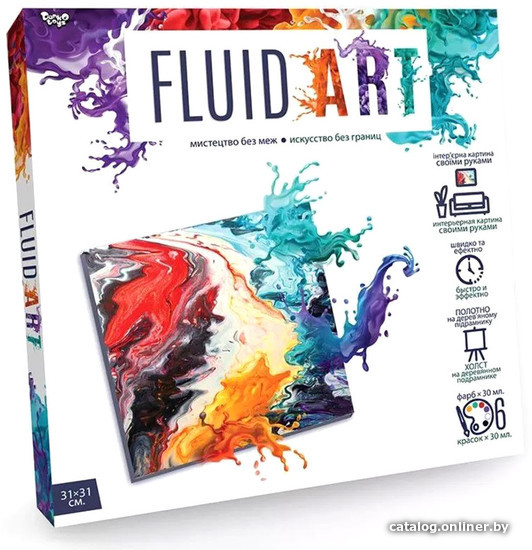 

Набор для создания поделок/игрушек Danko Toys Fluid Art №4 FA-01-03