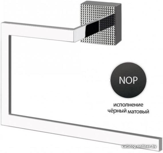 

Держатель для полотенца Cezares Prizma RN-NOP (черный матовый)