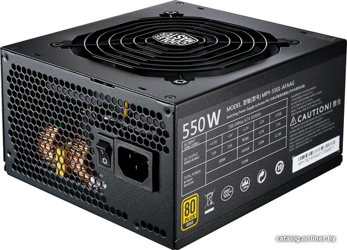 

Блок питания Cooler Master MWE Gold Fully Modular 550W MPY-5501-AFAAG