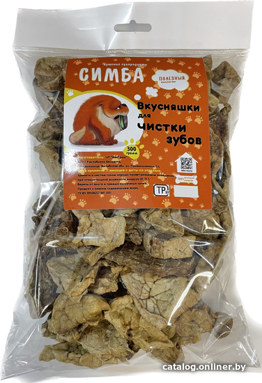 

Лакомство для собак Симба Легкое говяжье, кусочки 300 г