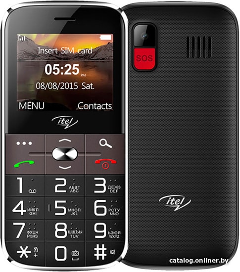 

Кнопочный телефон Itel IT2590 (черный)