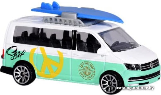 

Легковой автомобиль Majorette Explorer 212057601 Volkswagen T6 (белый/бирюзовый)