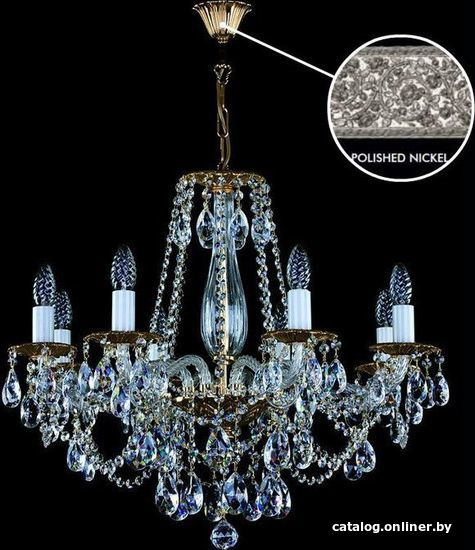 

Подвесная люстра ArtGlass Demeter Viii. Nickel