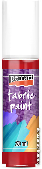 

Краска для текстиля Pentart Fabric paint 20 мл (красный)