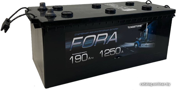 

Автомобильный аккумулятор Tungstone Fora 190 (3) евро (190 А·ч)