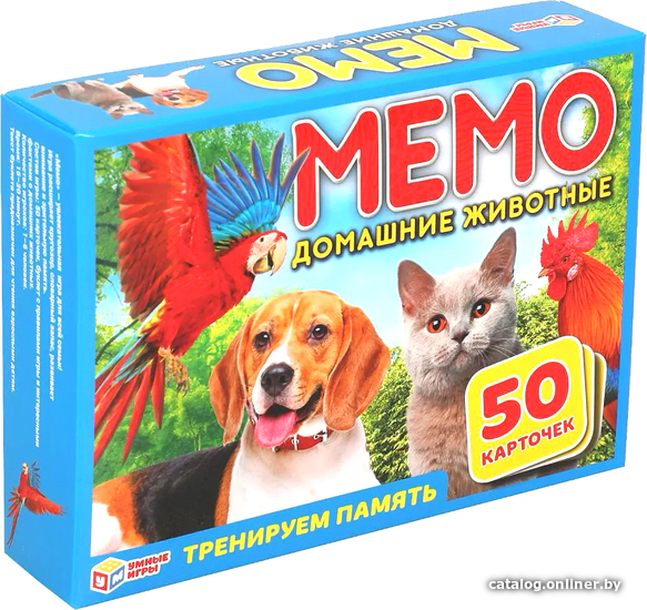 

Настольная игра Умные игры Мемо. Домашние животные