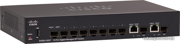 

Управляемый коммутатор 3-го уровня Cisco SG350-10SFP