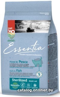 

Сухой корм для кошек Pet360 Essentia Sterilized Adult с рыбой 105015 (1.5 кг)