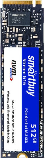 

SSD SmartBuy Stream G16 512GB SBSSD-512GT-IG16-M2P4