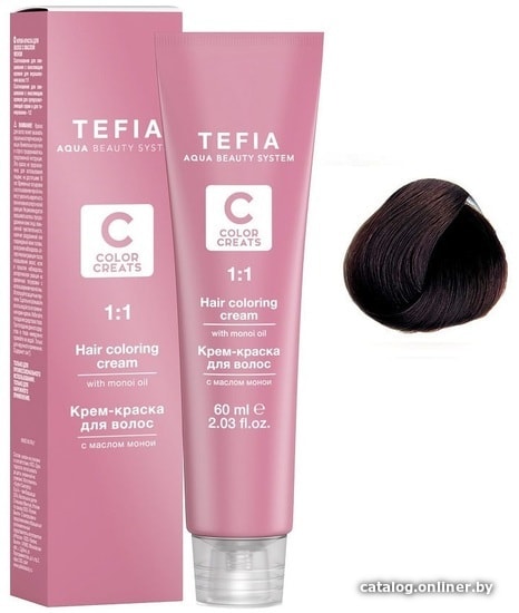 

Крем-краска для волос Tefia Color Creats 5/88 (светлый брюнет шоколад интенсивный)