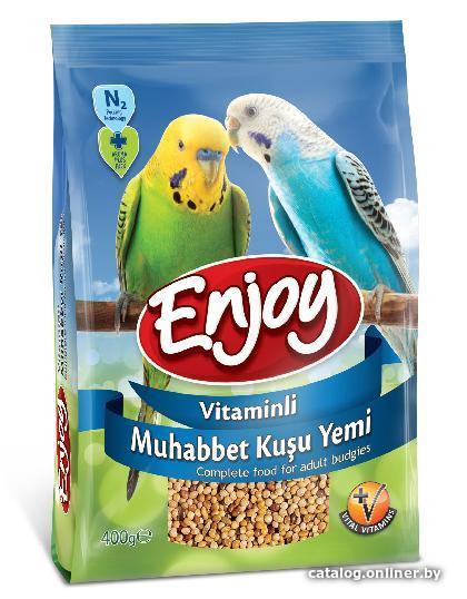

Корм для птиц Enjoy Корм для волнистых попугаев с витаминами 400 г
