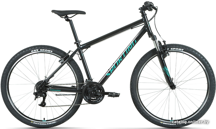 

Велосипед Forward Sporting 27.5 1.2 р.15 2022 (черный/бирюзовый)
