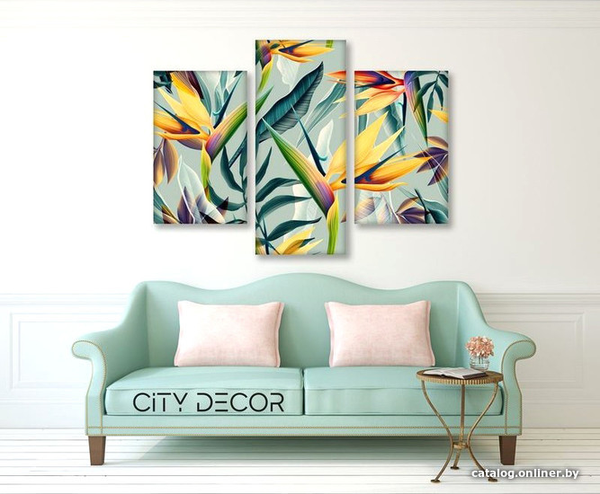 

Модульная картина Citydecor Цветы/Растения 5.29 70x96 см