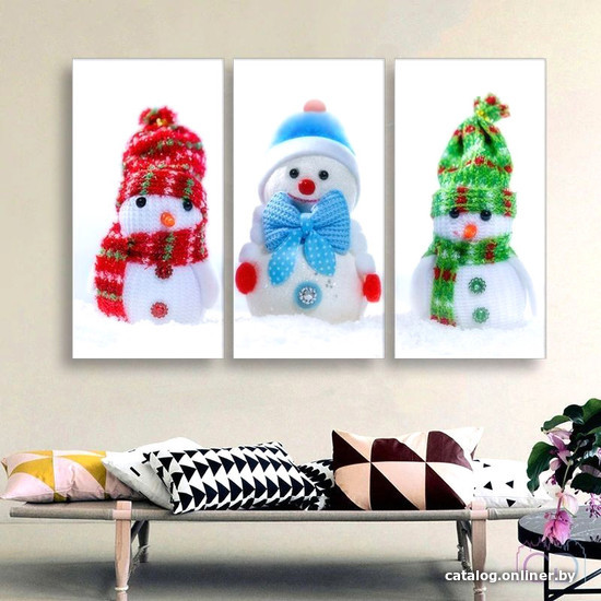 

Модульная картина Citydecor Новый год 7.74 75x117 см