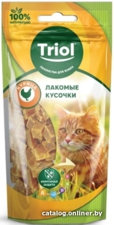 

Лакомство для кошек Triol Кусочки из курицы (40 г)