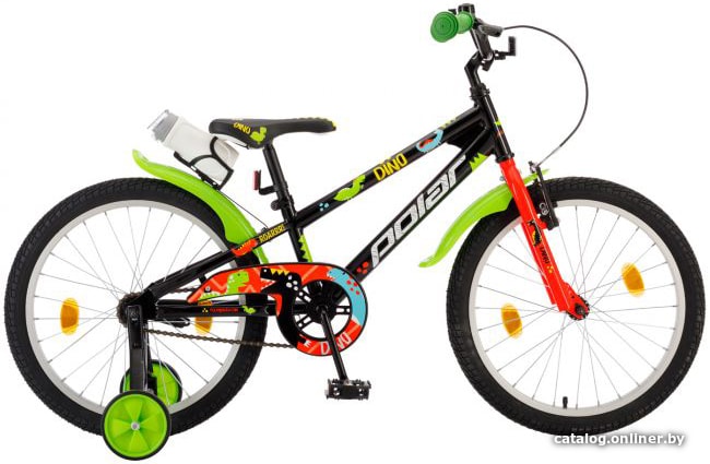 

Детский велосипед Polar Junior 20 2021 (дино черный)