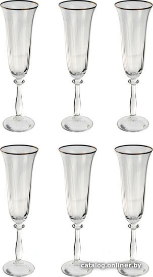 

Набор бокалов для шампанского Bohemia Crystal Angela 40600/200524/opt/19
