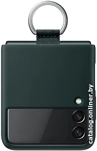 

Чехол для телефона Samsung Silicone Cover with Ring для Samsung Galaxy Z Flip3 (зеленый)