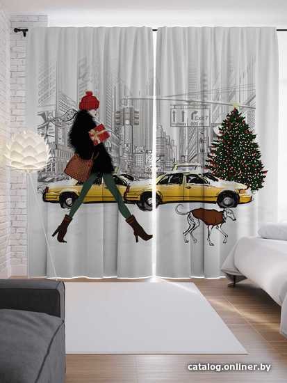

Комплект штор JoyArty Девушка с подарком 1.45x2.65 м p_78650_145x265 (2 шт)
