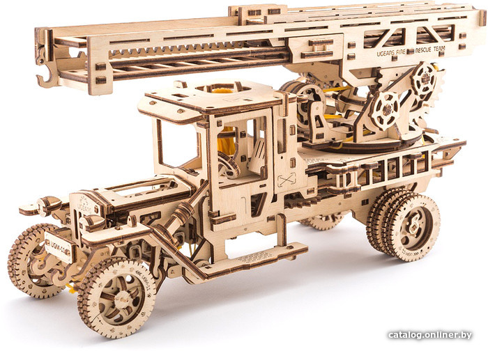 

3Д-пазл Ugears Пожарная машина