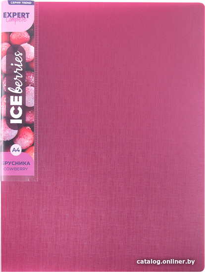 

Папка для бумаг Expert Complete Trend ICEberries EC211420070 (брусника)