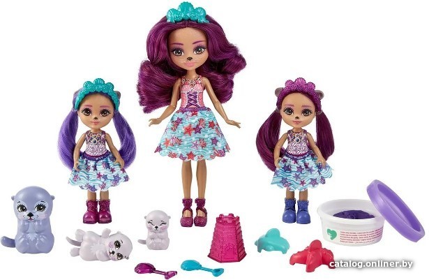 

Кукла Mattel Enchantimals Семья Оттавии Выдры HCF96
