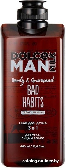 

Dolce Milk Гель для душа Bad Habits 3 в 1 для тела лица и волос 460 мл