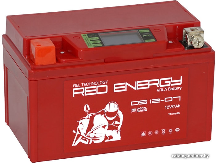

Мотоциклетный аккумулятор Red Energy DS 12-07 (YTX7A-BS) (7 А·ч)