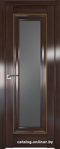 

Межкомнатная дверь ProfilDoors 24X 80x200 (орех сиена золото/стекло графит)