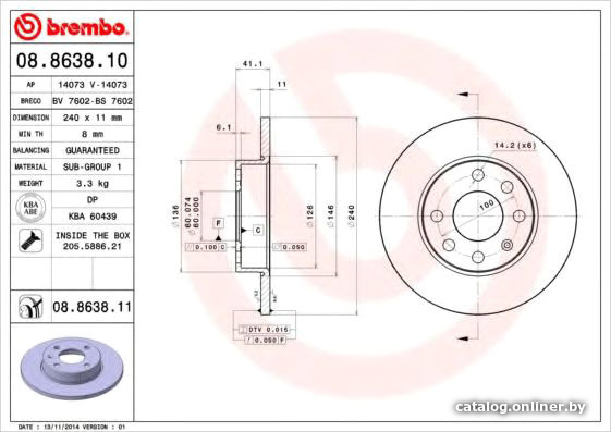 

Brembo 08863811