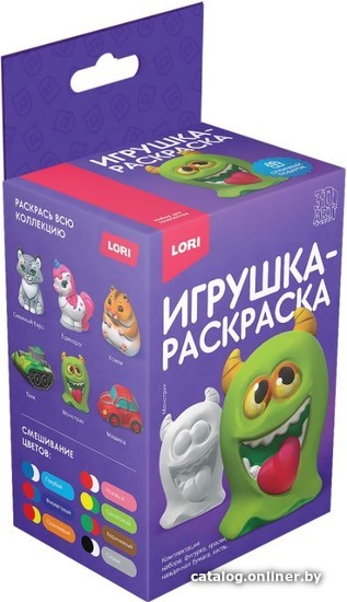 

Набор для создания поделок/игрушек Lori Игрушка-раскраска Монстрик Ир-034