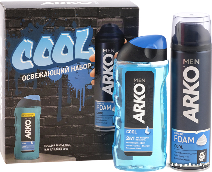 

Подарочный набор Arko Cool Пена для бритья 200 мл + Гель для душа 2 в 1 260 мл
