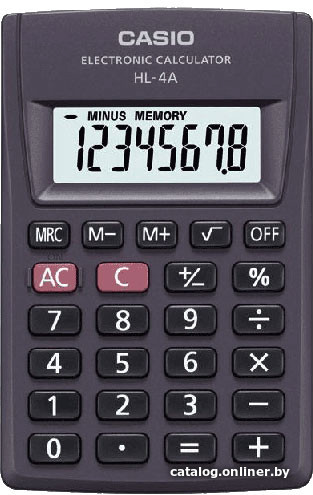 

Калькулятор Casio HL-4A-S-EP