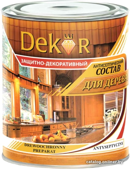 

Антисептик Dekor защитно-декоративный для дерева (рябина, 6.5 кг)