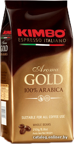 

Кофе Kimbo GOLD 100% ARABICA в зернах 250 г