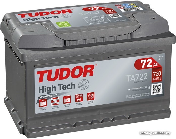 

Автомобильный аккумулятор Tudor High Tech TA722 (72 А·ч)