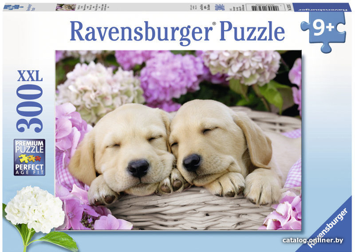 

Пазл Ravensburger Сладкие щенки в корзинке 13235 (300 эл)