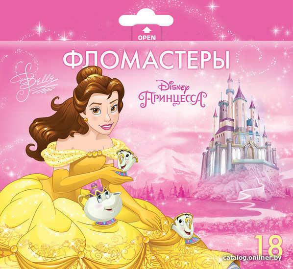 

Фломастеры Hatber Принцессы BFk_18115 (18 цв)