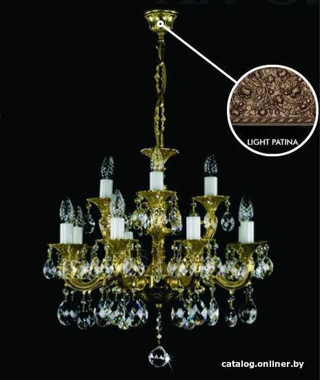 

Подвесная люстра ArtGlass Genadia Xii. Light Patina Ce