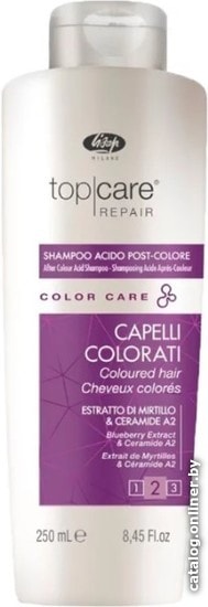 

Шампунь Lisap Шампунь после окрашивания Top Care Repair Color Care 250 мл