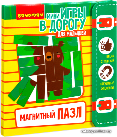 

Развивающая игра Bondibon Магнитный пазл. Мишка ВВ3560