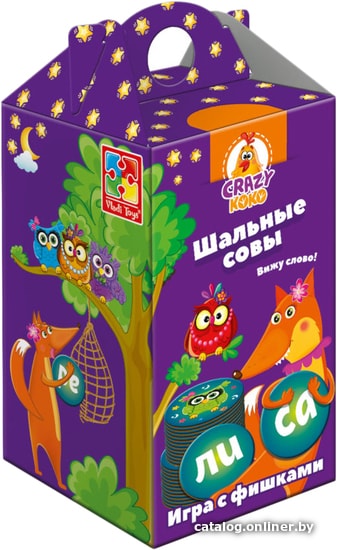 

Настольная игра Crazy Koko Шальные совы. Вижу слово!