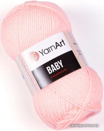 

Пряжа для вязания Yarnart Baby 100% акрил 204 50 г (150 м, персиковый)