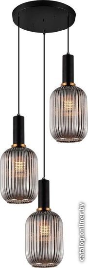 

Подвесная люстра Lumina Deco Rico LDP 1218-3 GY+BK