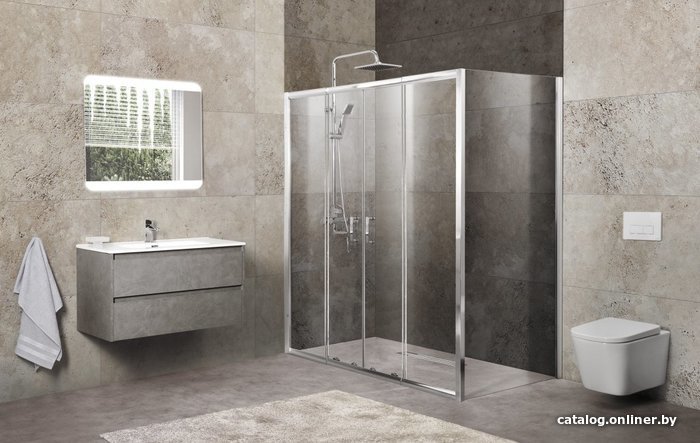 

Душевой уголок BelBagno UNIQUE-AH-21-170/200-100-C-Cr (прозрачное стекло)