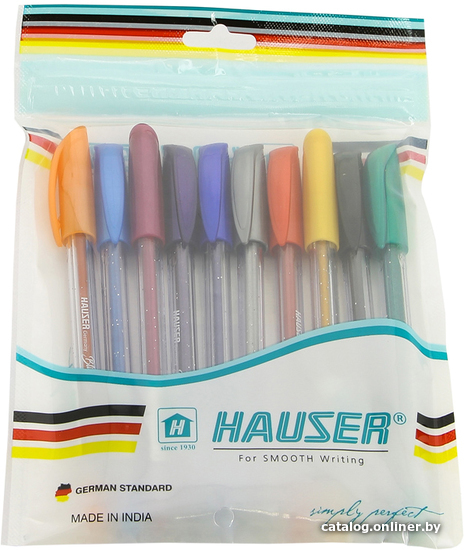 

Набор гелевых ручек HAUSER Bling H6096SET (10 цв)