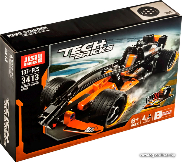 

Конструктор Jisi Bricks Tech Bricks 3413 Гонка Black Champion