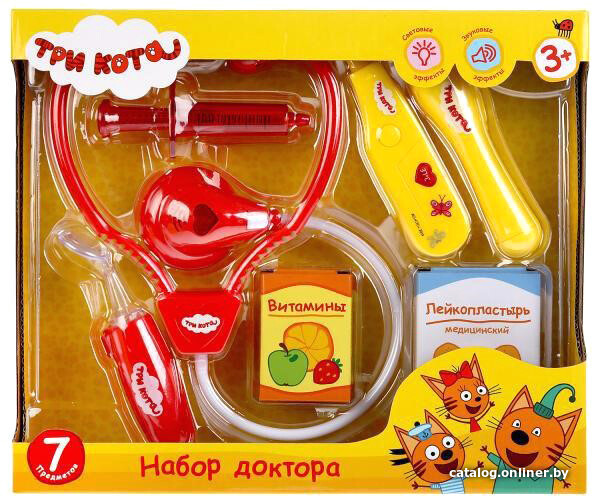 

Игровой набор доктора терапевта Играем вместе Три Кота 1210U142-R