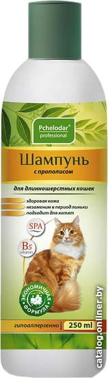 

Шампунь Pchelodar с прополисом для длинношерстных кошек (250 мл)